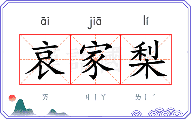 哀家梨